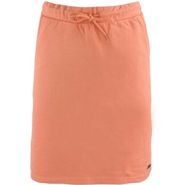 ALPINE PRO GORMA Dámská letní sukně s kapsami, oranžová, velikost