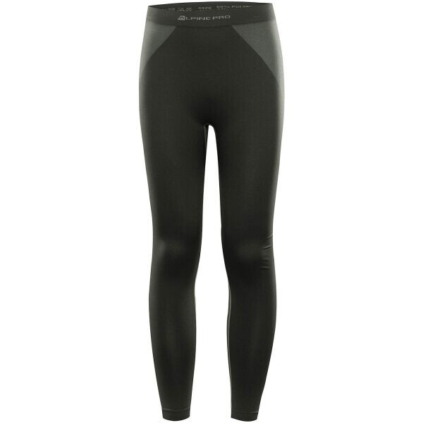 ALPINE PRO LENT Pánské funkční spodní kalhoty, tmavě zelená, velikost XS/S