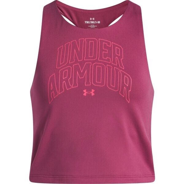 Under Armour MOTION BRANDED TANK Dívčí tílko, červená, velikost XS