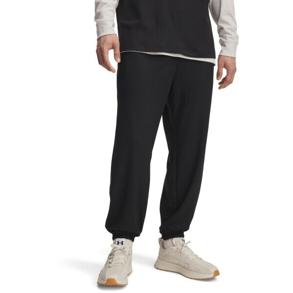 Under Armour RIVAL WAFFLE Pánské kalhoty, černá, velikost M