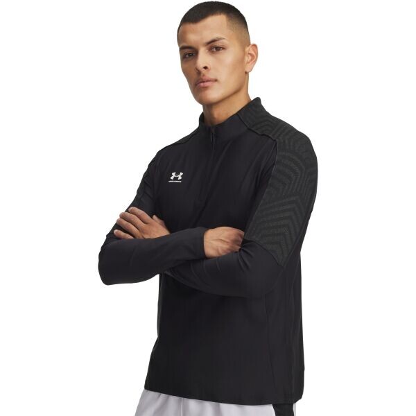 Under Armour CHALLENGER PRO MIDLAYER Pánská fotbalová mikina, černá, velikost L