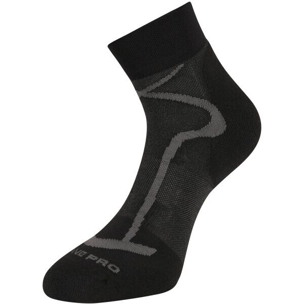 ALPINE PRO GANGE Kotníkové sportovní ponožky, černá, velikost