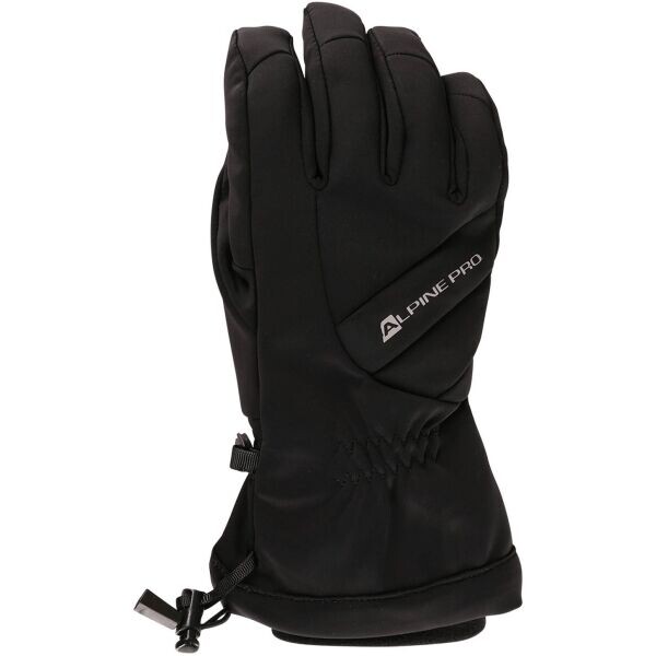 ALPINE PRO OLEWE Lyžařské rukavice, černá, velikost