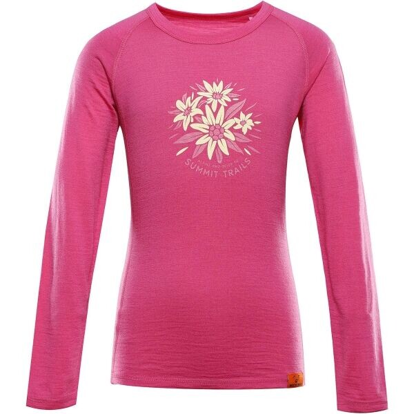 ALPINE PRO MERENO Dětské triko, růžová, velikost 152-158