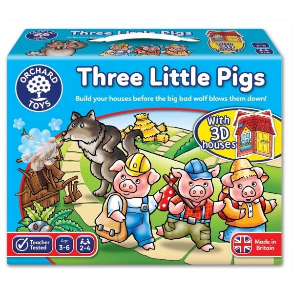 ORCHARD TOYS TŘI MALÁ PRASÁTKA Vzdělávací hra, mix, velikost