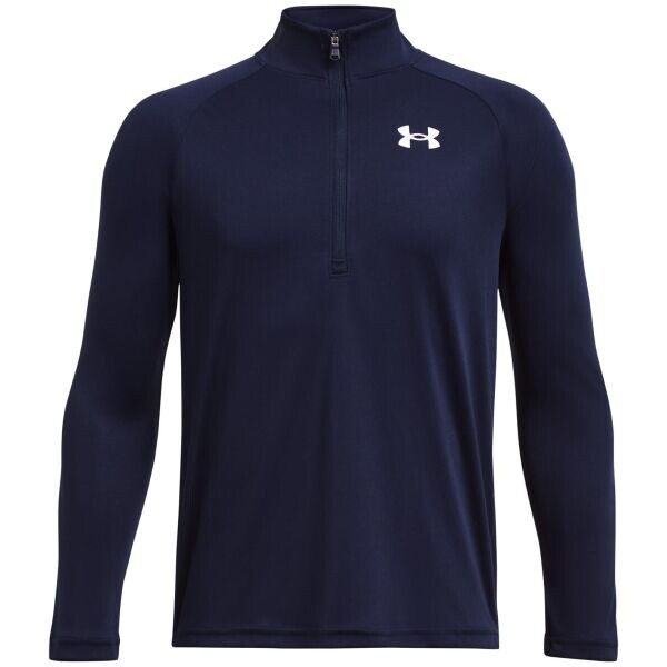 Under Armour TECH 2.0 1/2 ZIP Chlapecké triko s dlouhým rukávem, tmavě modrá, velikost M