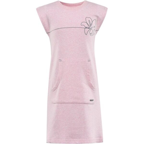 ALPINE PRO HUDERO Dětské letní šaty, růžová, velikost 152-158