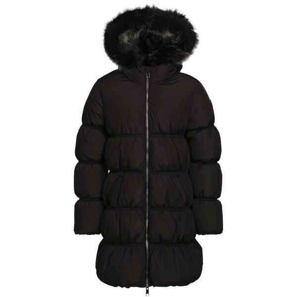 NAX MONO Dětský zimní kabát, černá, velikost 128-134