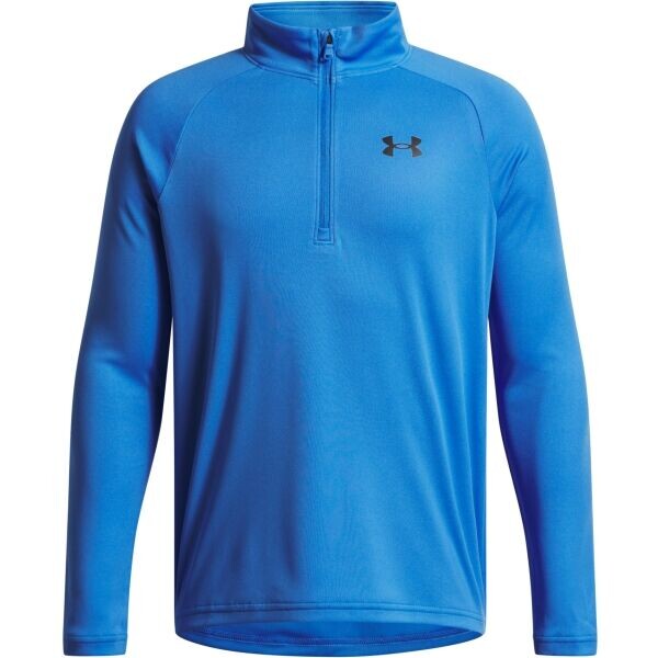 Under Armour TECH 2.0 1/2 ZIP Chlapecké triko s dlouhým rukávem, modrá, velikost XL