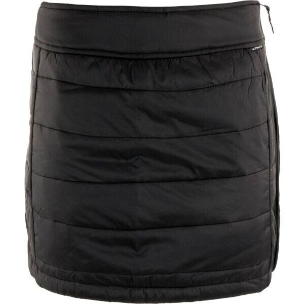 ALPINE PRO KIRTA Dámská zateplená zimní sukně, černá, velikost
