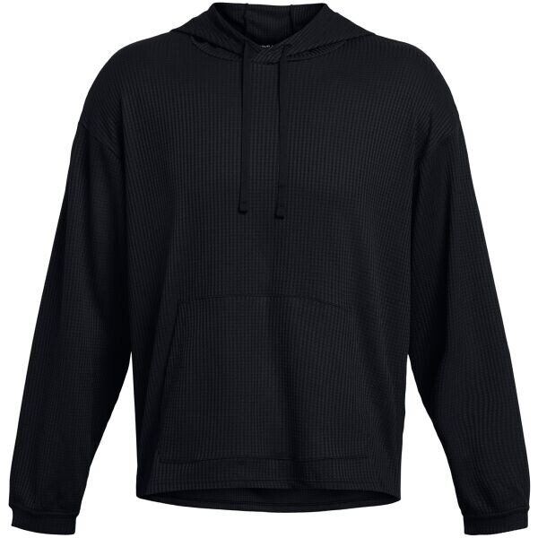 Under Armour RIVAL WAFFLE Pánská mikina, černá, velikost M