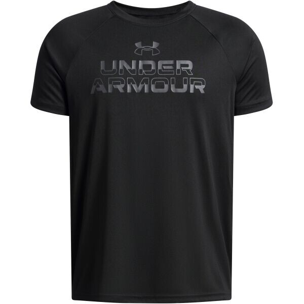 Under Armour SPLIT WORDMARK Chlapecké triko, černá, velikost M