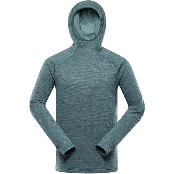 ALPINE PRO ROLT Pánská rychleschnoucí mikina, zelená, velikost