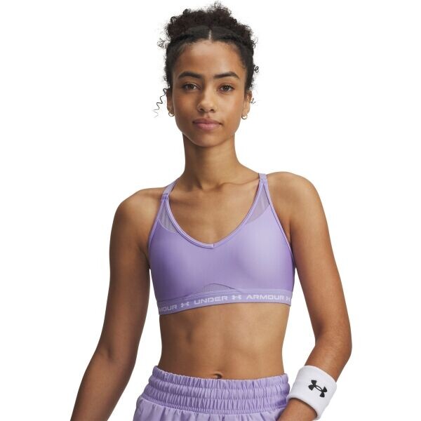 Under Armour CROSSBACK LOW Dámská podprsenka, fialová, velikost S