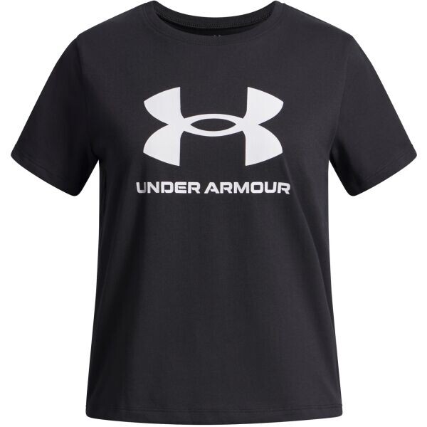 Under Armour BIG LOGO Dívčí triko, černá, velikost M