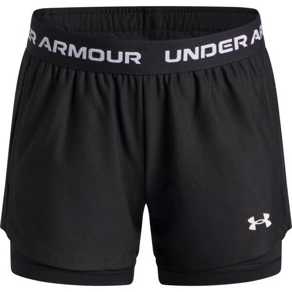 Under Armour TECH PLAY UP 2N1 SHORT Dívčí šortky, černá, velikost M