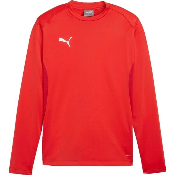 Puma TEAMGOAL TRAINING 1/4 SWEAT Pánská sportovní mikina, červená, velikost