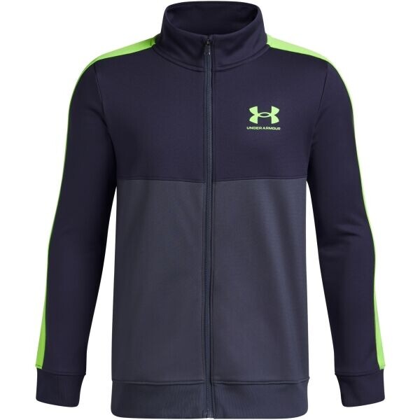 Under Armour KNIT TRACK Chlapecká sportovní souprava, tmavě šedá, velikost M