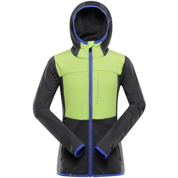 ALPINE PRO ZOLLO Dětská ultralehká funkční mikina, černá, velikost 164-170