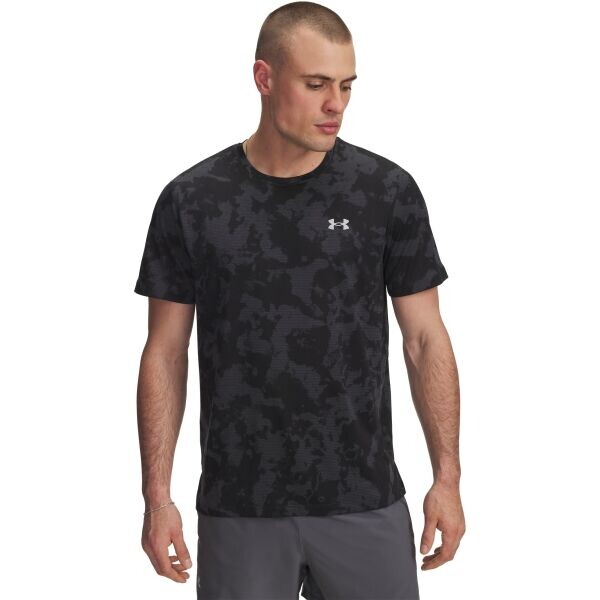 Under Armour LAUNCH PRINTED Pánské tričko, černá, velikost M
