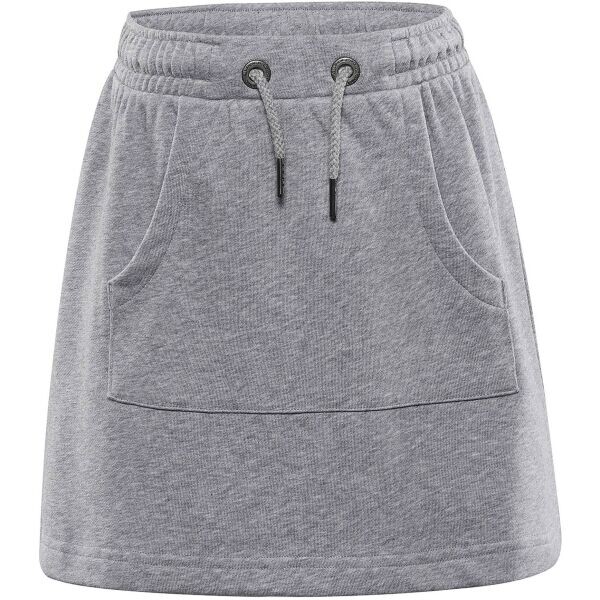 ALPINE PRO FOREDO Dětská letní sukně, šedá, velikost 164-170