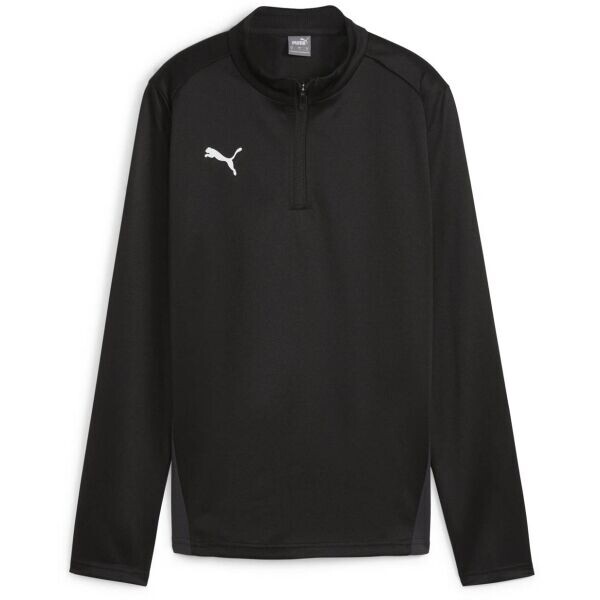 Puma TEAMGOAL TRAINING 1/4 ZIP TOP W Dámské sportovní triko, černá, velikost