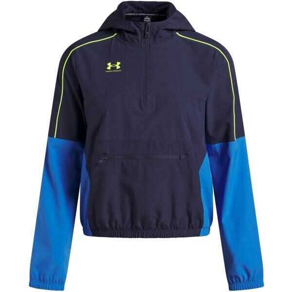 Under Armour CHALLENGER ANORAK Dámská fotbalová bunda, tmavě modrá, velikost M