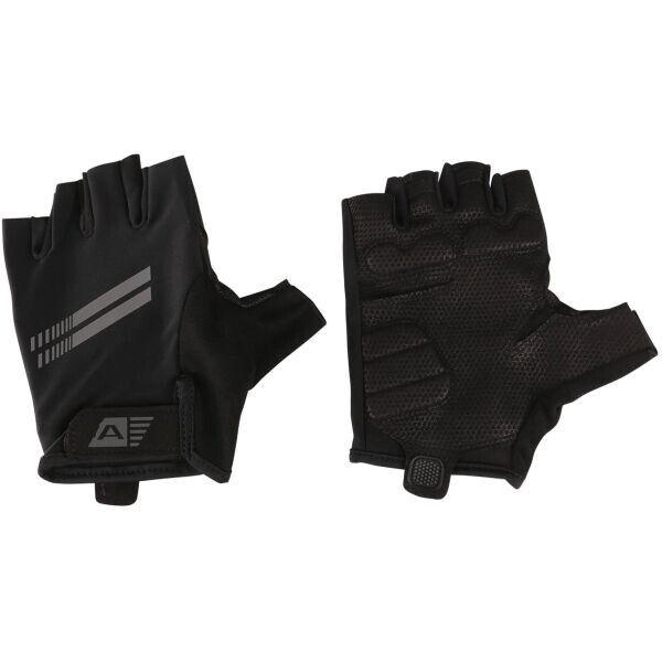 ALPINE PRO MESE Unisex cyklistické rukavice, černá, velikost