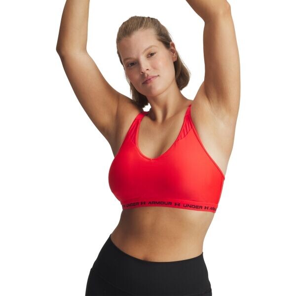 Under Armour CROSSBACK LOW Dámská podprsenka, červená, velikost M