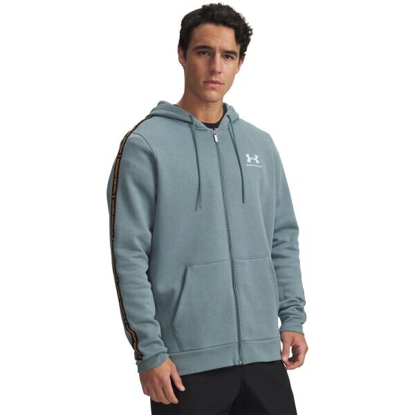 Under Armour ICON FLEECE HOODIE Pánská mikina, světle modrá, velikost L