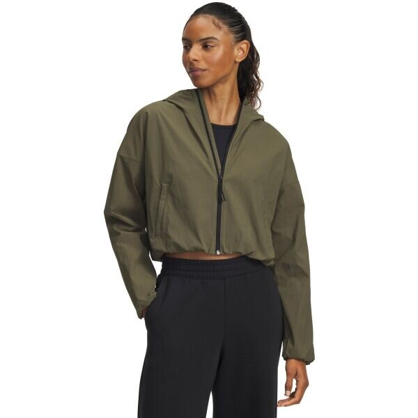 Under Armour UNSTOPPABLE WOVEN RIPSTOP Dámská lehká bunda, khaki, velikost L