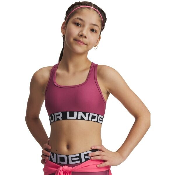 Under Armour CROSSBACK BRA Dívčí podprsenka, červená, velikost XL