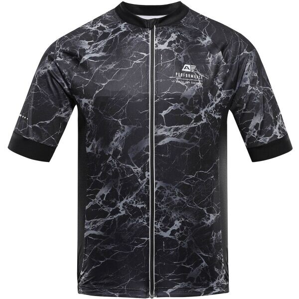 ALPINE PRO SAGEN Pánské cyklo triko, černá, velikost