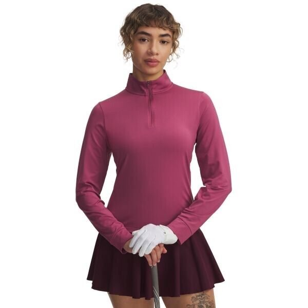 Under Armour DRIVE 1/4 ZIP Dámská golfová bunda, červená, velikost M
