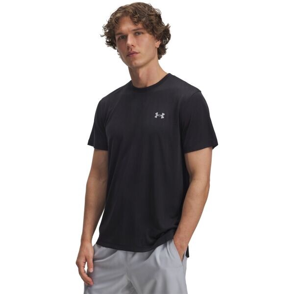 Under Armour LAUNCH CAMO Pánské tričko, černá, velikost