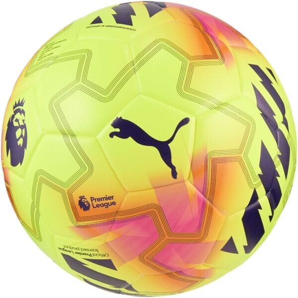Puma ORBITA MATCH PL LIGHTS Fotbalový míč, žlutá, velikost