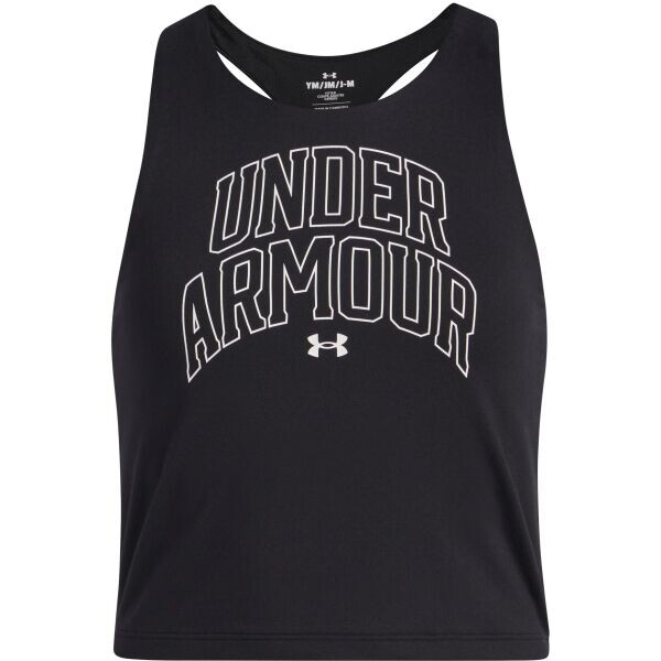 Under Armour MOTION BRANDED TANK Dívčí tílko, černá, velikost M