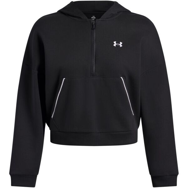 Under Armour RIVAL FLEECE PIPED Dámská mikina, černá, velikost M