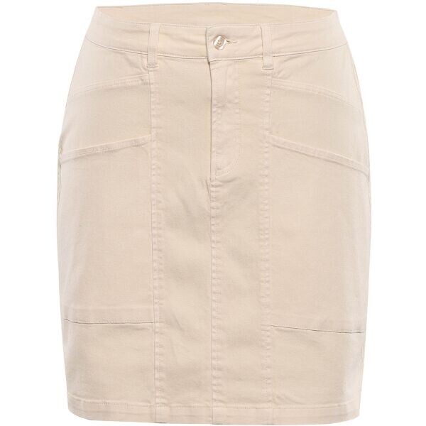 ALPINE PRO GAILA Dámská letní sukně, béžová, velikost
