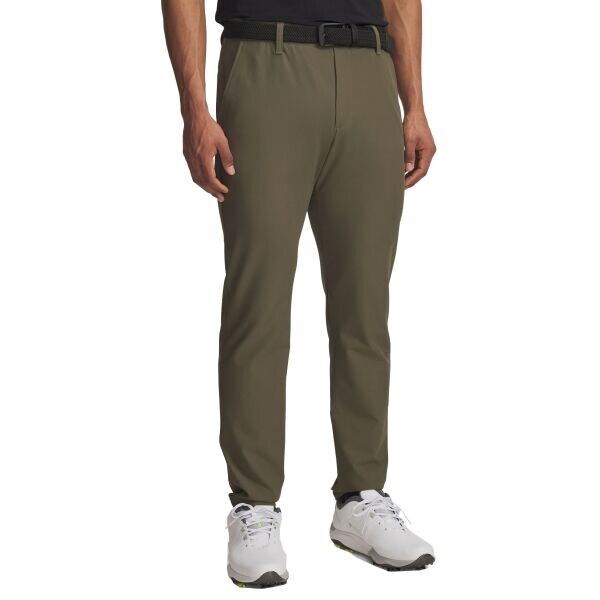 Under Armour DRIVE TAPERED PANT Pánské golfové kalhoty, tmavě zelená, velikost 36x34