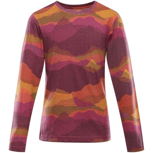 ALPINE PRO ECCO 2 Dětské triko s dlouhým rukávem, růžová, velikost 152-158