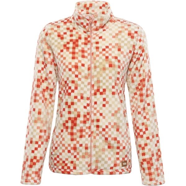 ALPINE PRO EFLINA Dámská fleecová mikina, oranžová, velikost