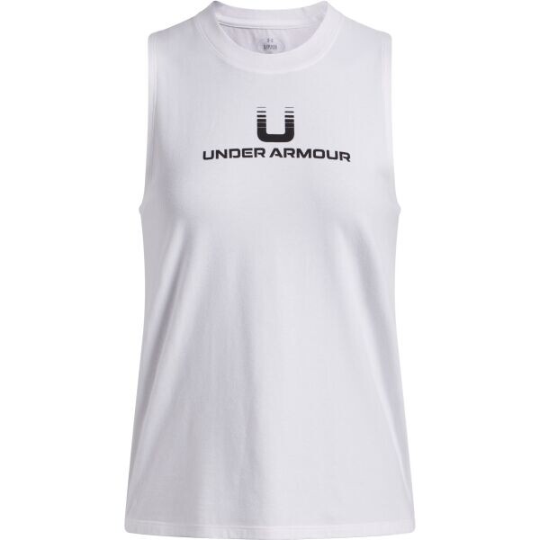 Under Armour VARSITY U TANK Dámské tílko, bílá, velikost S