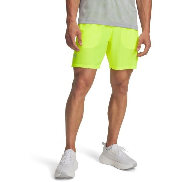 Under Armour LAUNCH 7 Pánské kraťasy, žlutá, velikost