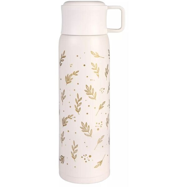 ALBI THERMO BOTTLE 500 ML Termoláhev s hrnkem, béžová, velikost
