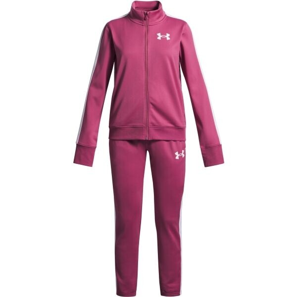 Under Armour EM KNIT TRACK SUIT Dívčí sportovní souprava, červená, velikost L
