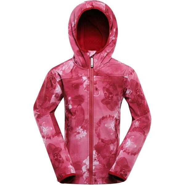ALPINE PRO HOORO Dětská softshellová bunda, růžová, velikost 164-170