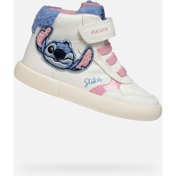 Geox B GISLI Dívčí volnočasová obuv, bílá, velikost