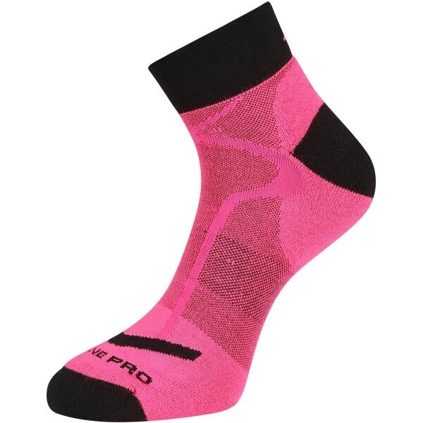 ALPINE PRO GANGE Kotníkové sportovní ponožky, růžová, velikost