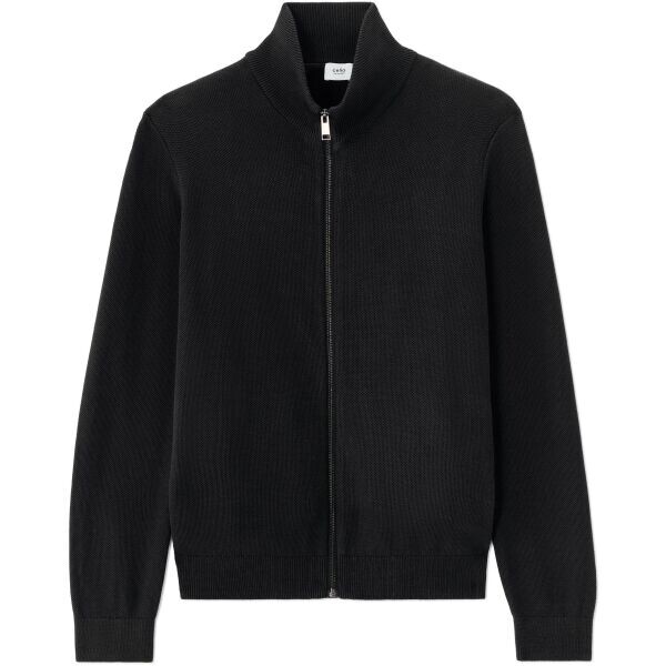 CELIO MELIMZIP Pánský svetr, černá, velikost